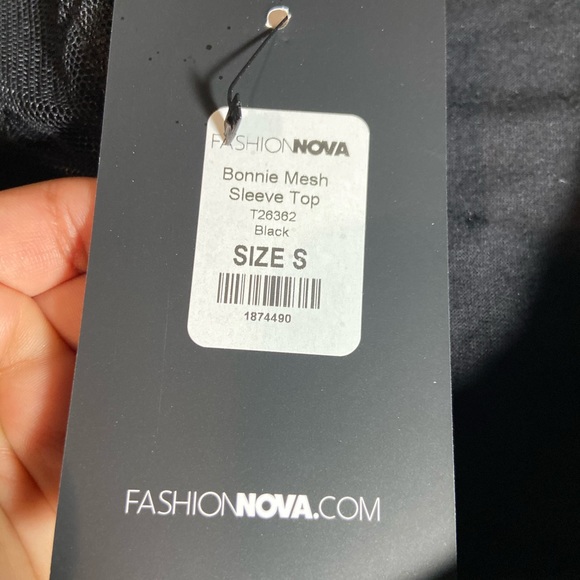 FN Bonnie mesh sleeve top - Picture 6 of 8